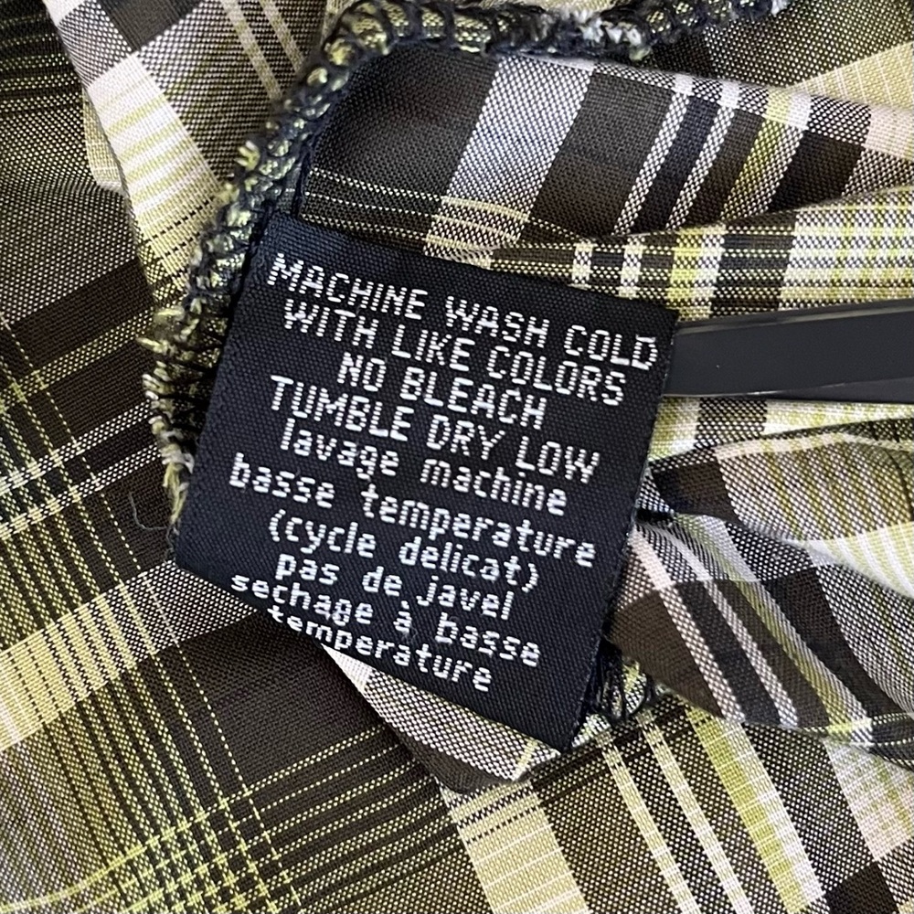 KUHL Men's XXL Green Plaid Pearl Snap ELUXUR Short Sleeve Shirt GORPCORE- FLAWED - Picture 15 of 16